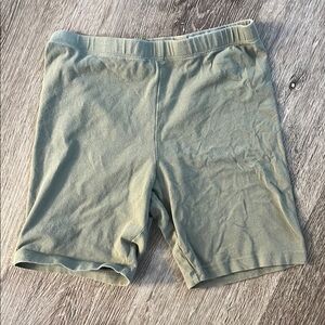 Wonder Nation Green Stretchy Mid-Thigh Shorts